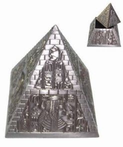Piramida din antimoniu cu simboluri de protectie - mare